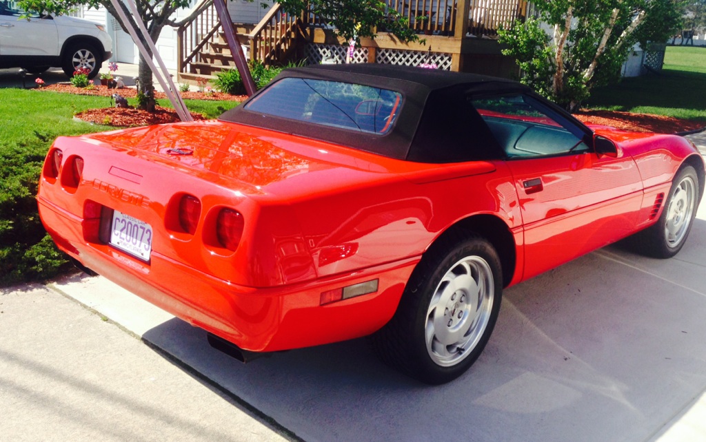 Fred and Debbie's 1995 Torch-Red Convertible